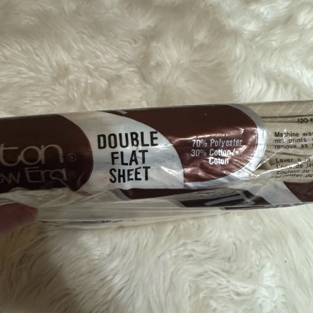 Vintage Thomaston New Era Double Flat sheet No Iron New in package Made in USA